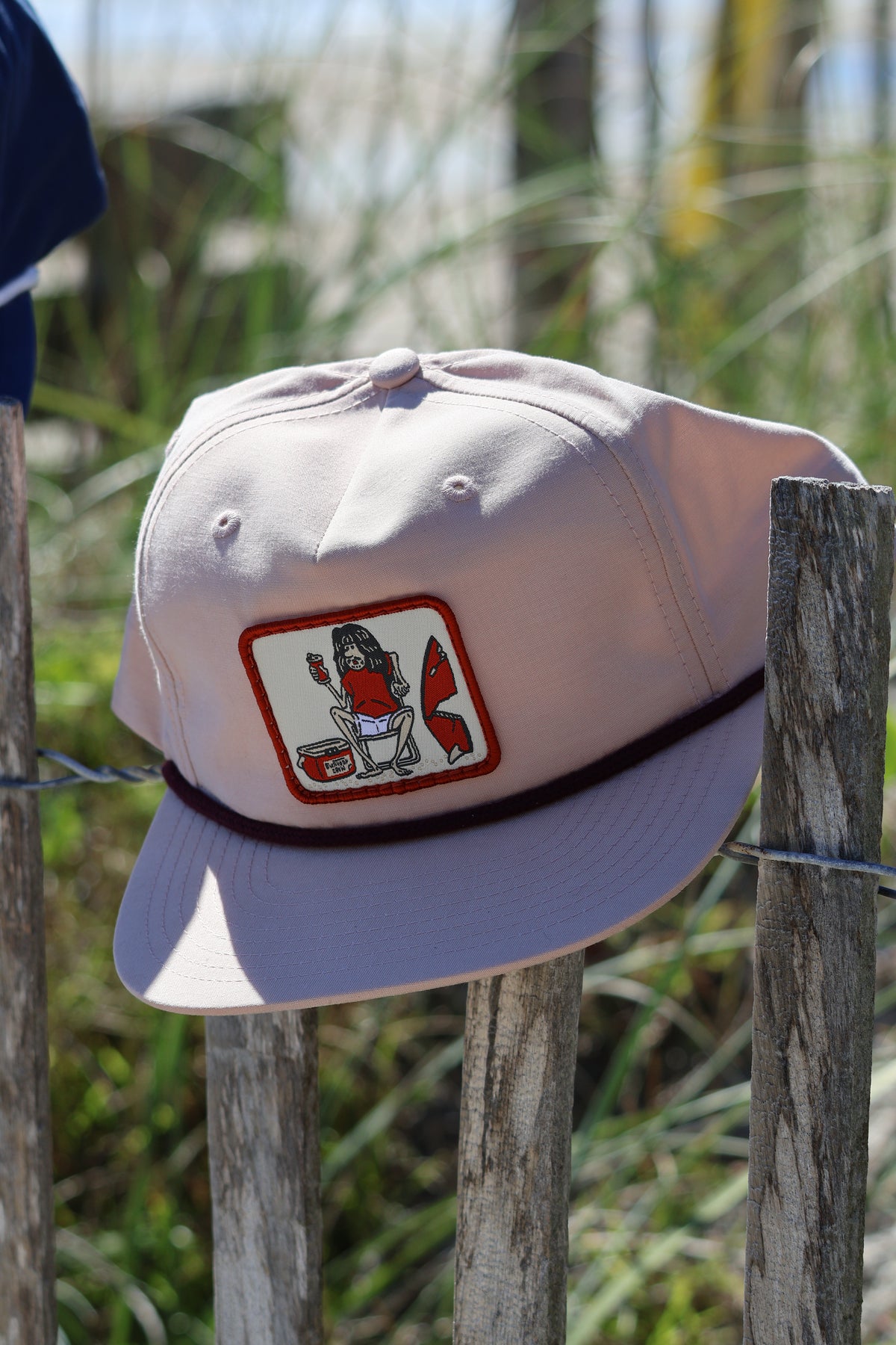 "Could Be Worse" - Peach/Maroon Hat